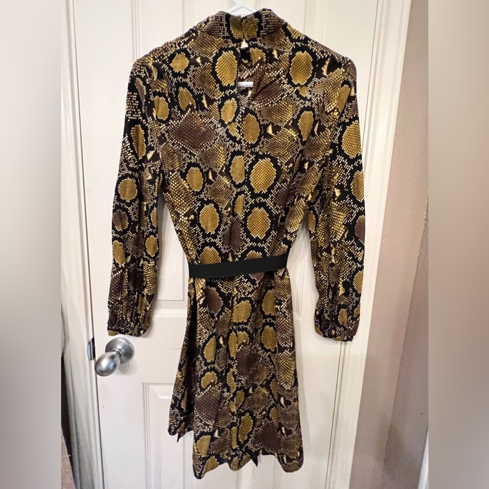 Zara Size Small Python Print Dress - image 2